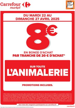 OPERATION BON D’ACHAT ANIMALERIE