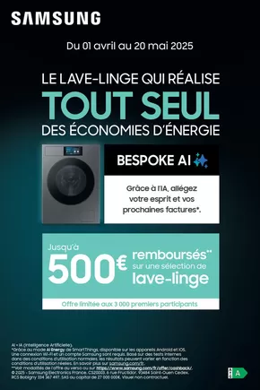 OFFRE Samsung : jusqu'à 500€ remboursés !